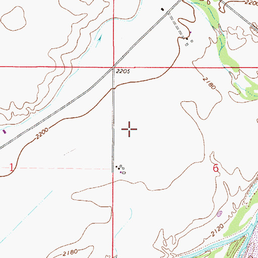 Topographic Map of 13N53E06BC__01 Well, MT