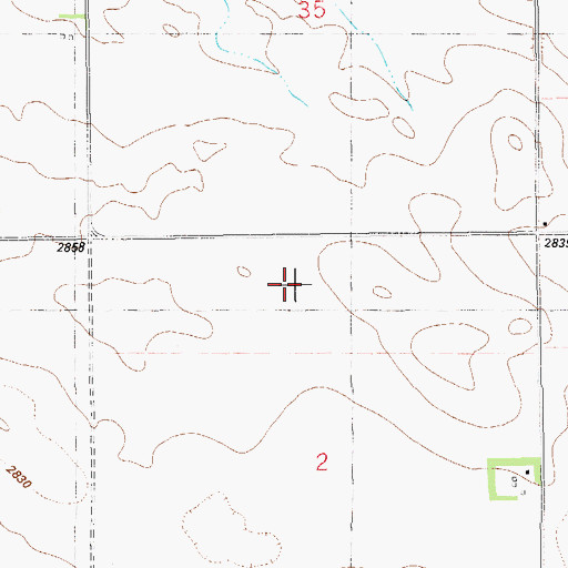 Topographic Map of 14N60E26BAA_01 Well, MT
