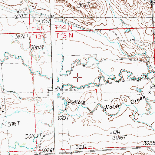 Topographic Map of 13N26E01DA__01 Well, MT