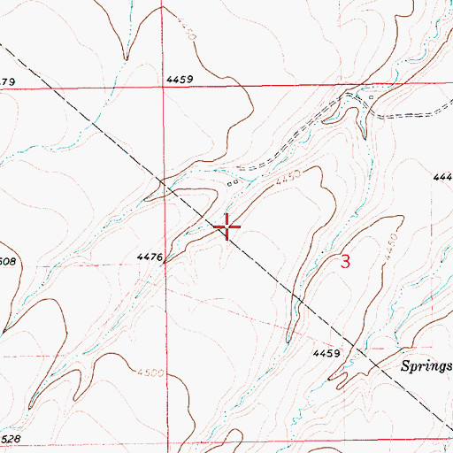 Topographic Map of 13N14E03BC__01 Spring, MT
