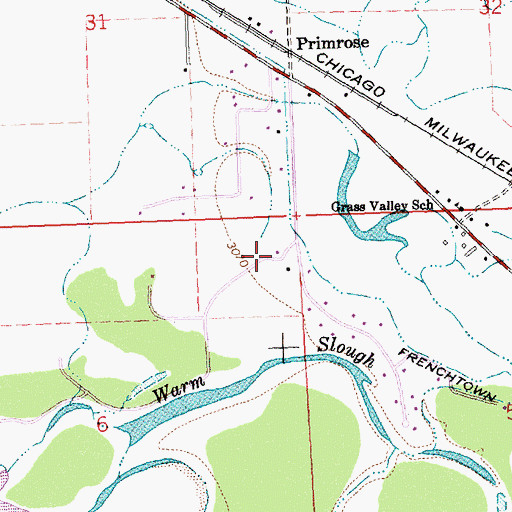 Topographic Map of 13N20W06AA__03 Well, MT