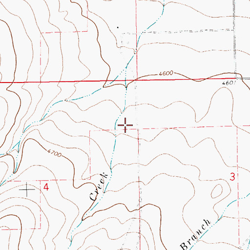 Topographic Map of 13N13E04AADD01 Well, MT