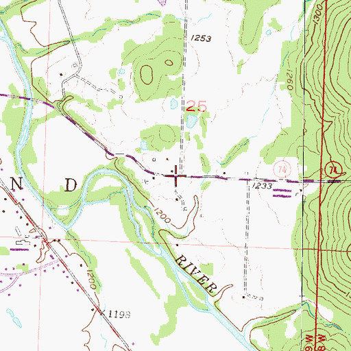 Topographic Map of McGuire (historical), AR