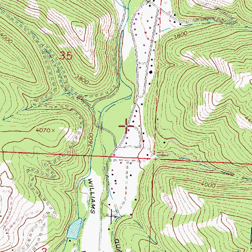 Topographic Map of 14N19W35DD__01 Well, MT