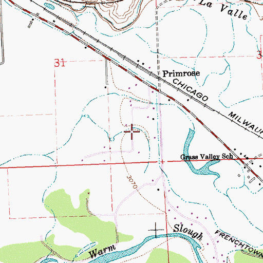 Topographic Map of 14N20W31DD__01 Well, MT