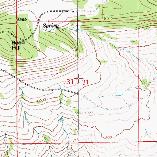 Topographic Map of 14N12E31AC__02 Spring, MT
