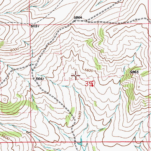 Topographic Map of 14N11E35BD__01 Spring, MT