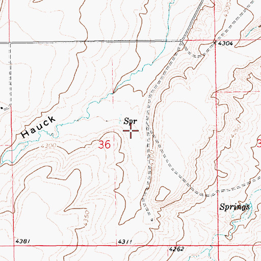 Topographic Map of 14N14E36AC__01 Well, MT