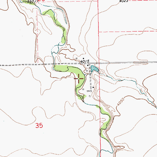 Topographic Map of 14N15E35AA__02 Well, MT