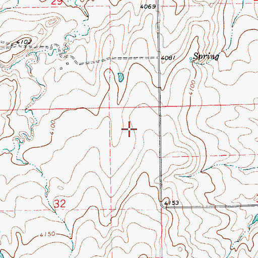 Topographic Map of 14N15E32AA__01 Well, MT