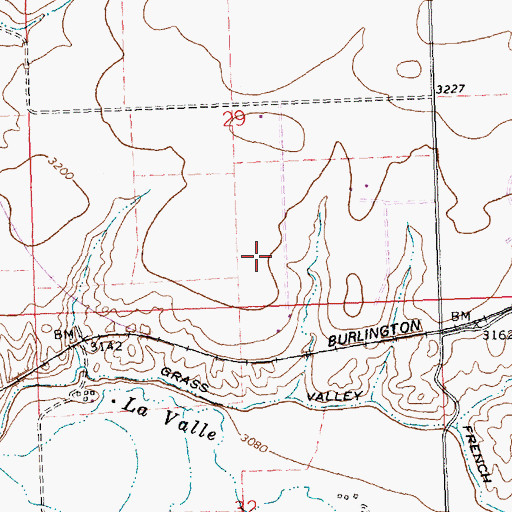 Topographic Map of 14N20W29DCCA01 Well, MT