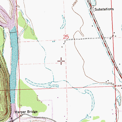 Topographic Map of 14N21W25CADD01 Well, MT