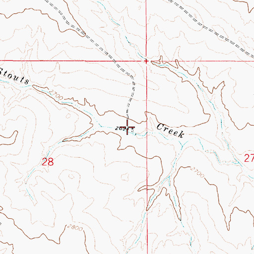 Topographic Map of 14N49E28ADAC01 Well, MT