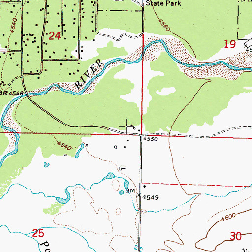 Topographic Map of 14N09W24DDD_02 Well, MT