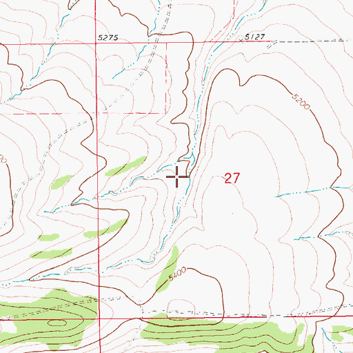 Topographic Map of 14N12E27BD__01 Spring, MT