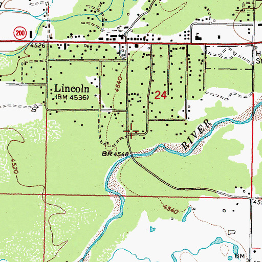 Topographic Map of 14N09W24CAD_02 Well, MT