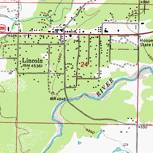 Topographic Map of 14N09W24DBB_03 Well, MT