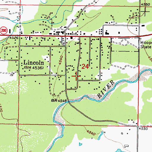 Topographic Map of 14N09W24DBB_02 Well, MT