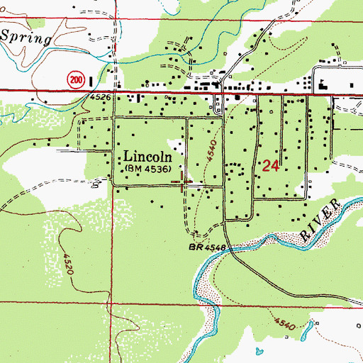 Topographic Map of 14N09W24CAB_01 Well, MT