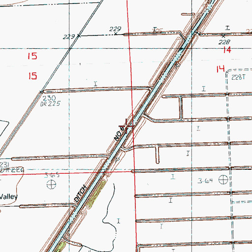 Topographic Map of National Ditch Number 6, AR