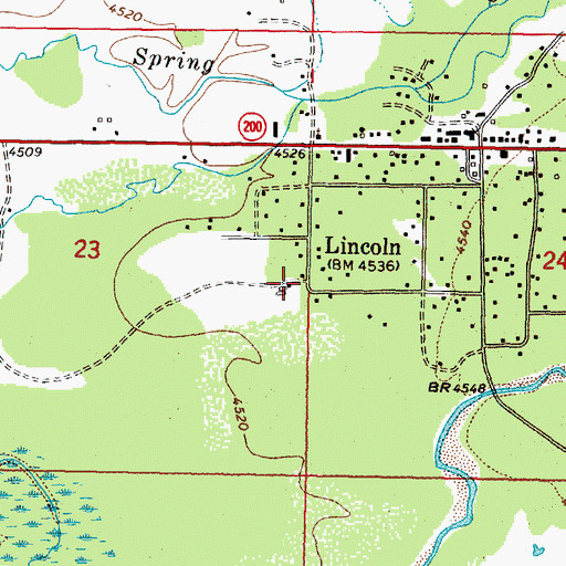 Topographic Map of 14N09W23DAA_01 Well, MT