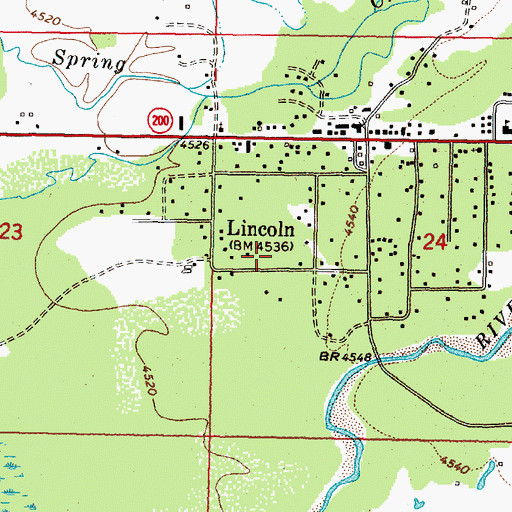 Topographic Map of 14N09W24CBA_01 Well, MT