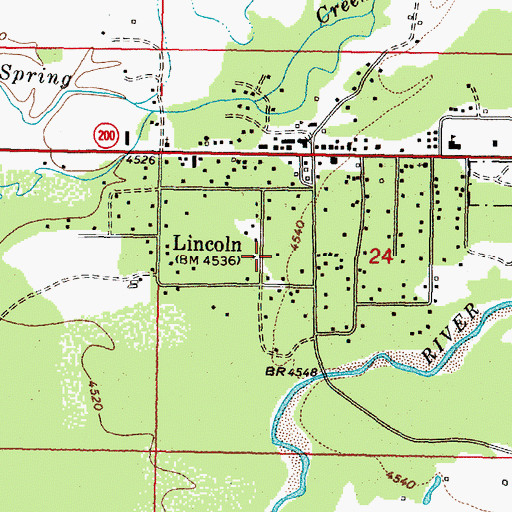 Topographic Map of 14N09W24CAB_02 Well, MT