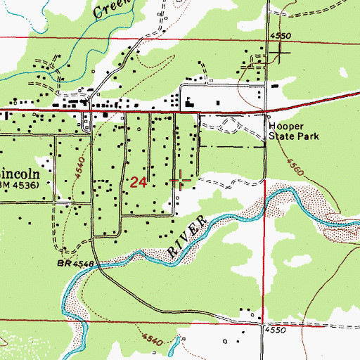 Topographic Map of 14N09W24ACD_01 Well, MT