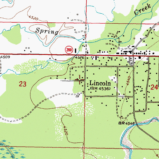 Topographic Map of 14N09W24BCC_01 Well, MT