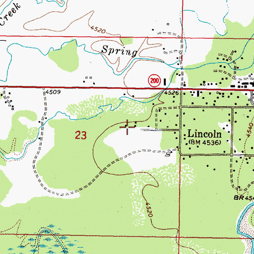 Topographic Map of 14N09W23ADC_02 Well, MT