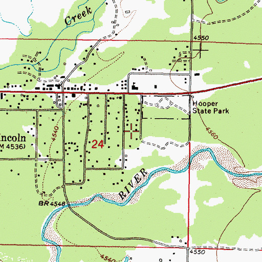 Topographic Map of 14N09W24ACD_02 Well, MT