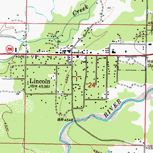 Topographic Map of 14N09W24BDD_01 Well, MT