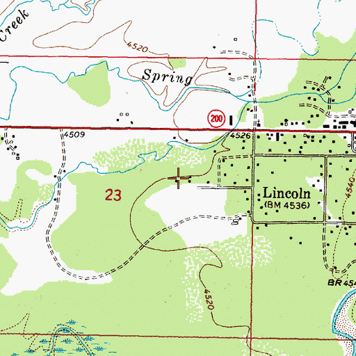 Topographic Map of 14N09W23ADC_03 Well, MT