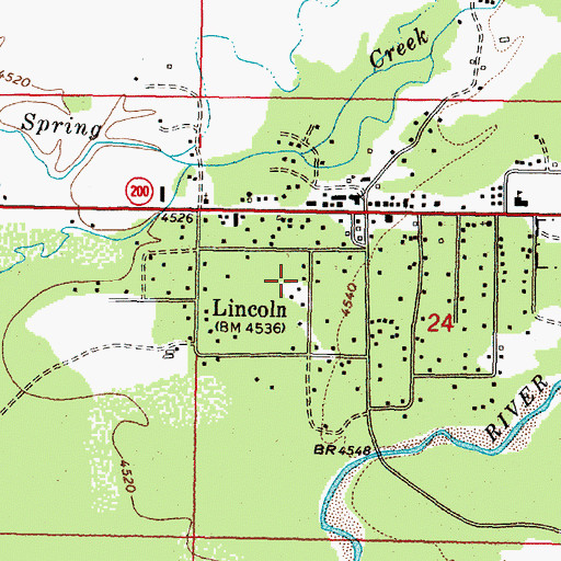 Topographic Map of 14N09W24BCD_01 Well, MT
