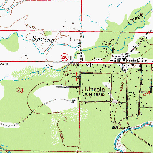 Topographic Map of 14N09W24BCB_01 Well, MT