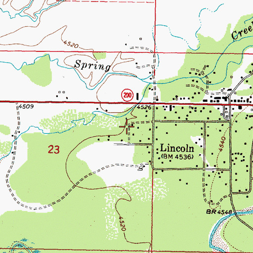 Topographic Map of 14N09W23ADA_01 Well, MT