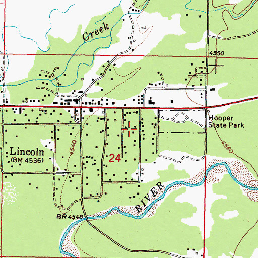 Topographic Map of 14N09W24ACA_02 Well, MT