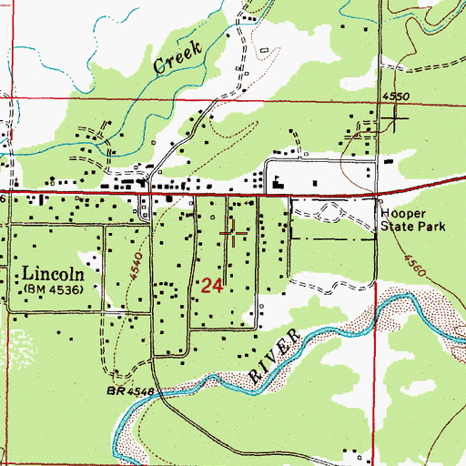Topographic Map of 14N09W24ACA_03 Well, MT