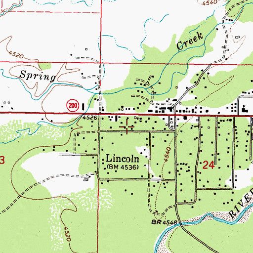 Topographic Map of 14N09W24BCA_01 Well, MT