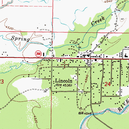 Topographic Map of 14N09W24BCA_03 Well, MT