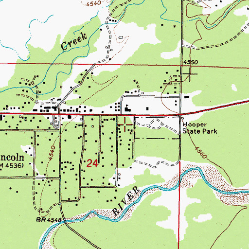 Topographic Map of 14N09W24ADB_01 Well, MT
