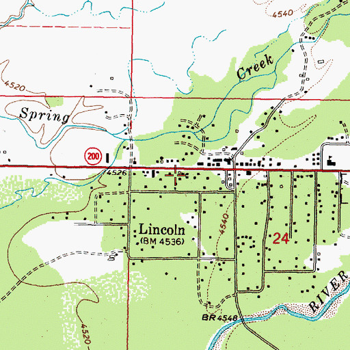 Topographic Map of 14N09W24BCA_04 Well, MT