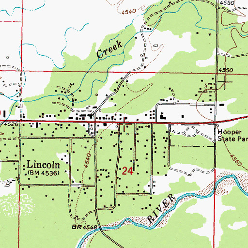 Topographic Map of 14N09W24ACB_02 Well, MT