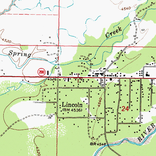 Topographic Map of 14N09W24BCA_02 Well, MT