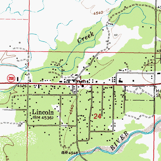 Topographic Map of 14N09W24BAD_01 Well, MT