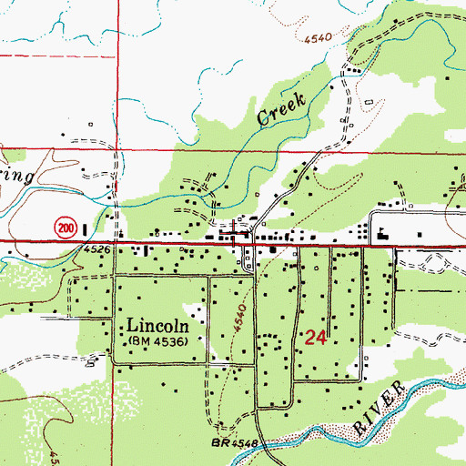 Topographic Map of 14N09W24BAC_04 Well, MT