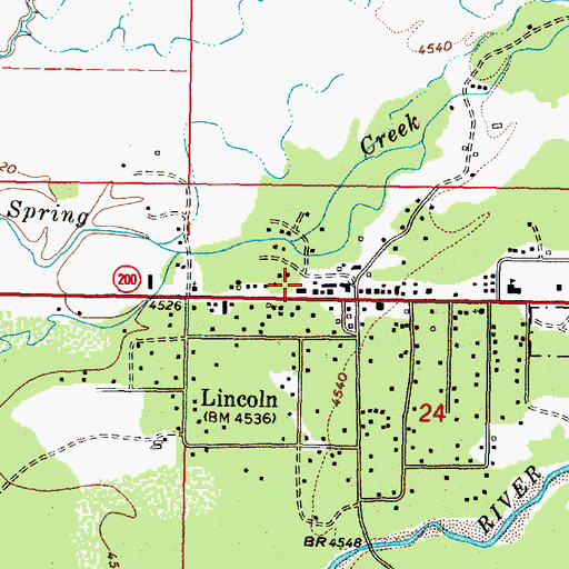 Topographic Map of 14N09W24BAC_02 Well, MT