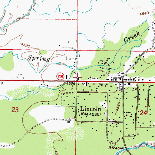 Topographic Map of 14N09W24BBC_01 Well, MT