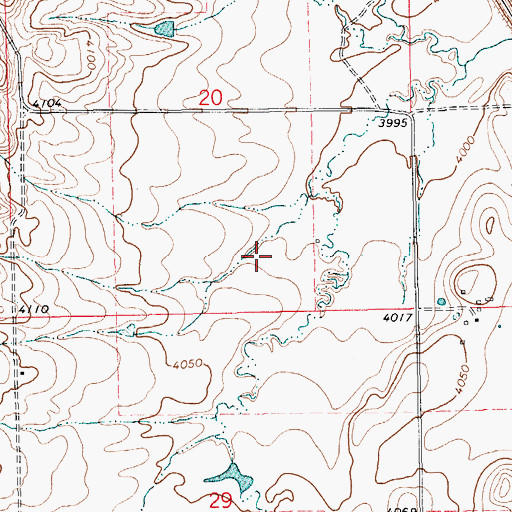 Topographic Map of 14N15E20DC__01 Well, MT