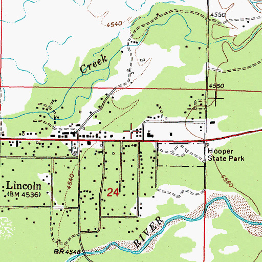 Topographic Map of 14N09W24ABD_02 Well, MT
